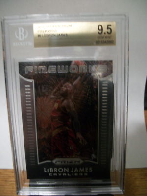 LEBRON JAMES 2015-16 Panini Prizm Fireworks #9 BGS GEM MINT 9.5 | eBay