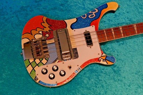 AMAZING Custom Hand Painted Rickenbacker 4003 Electric Bass Guitar - Picture 8 of 12