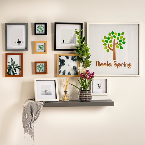 5x Dark Wood 5" x 7" Acrylic 3D Box Photo Picture Frame - White 4" x 6" Mount - Picture 7 of 7