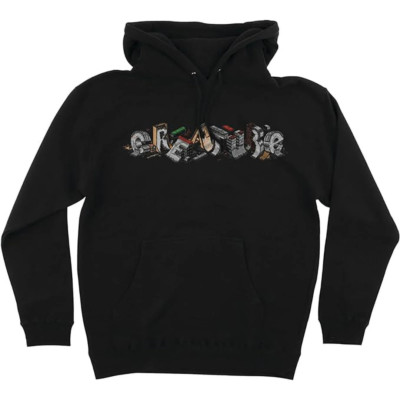 Size Small Creature Skateboards Slab DIY Hoodie - Black