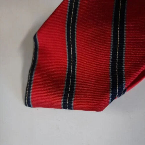 Stafford Tie Red Stripe Pointed Classic Evening Casual Formal Necktie - Picture 2 of 7