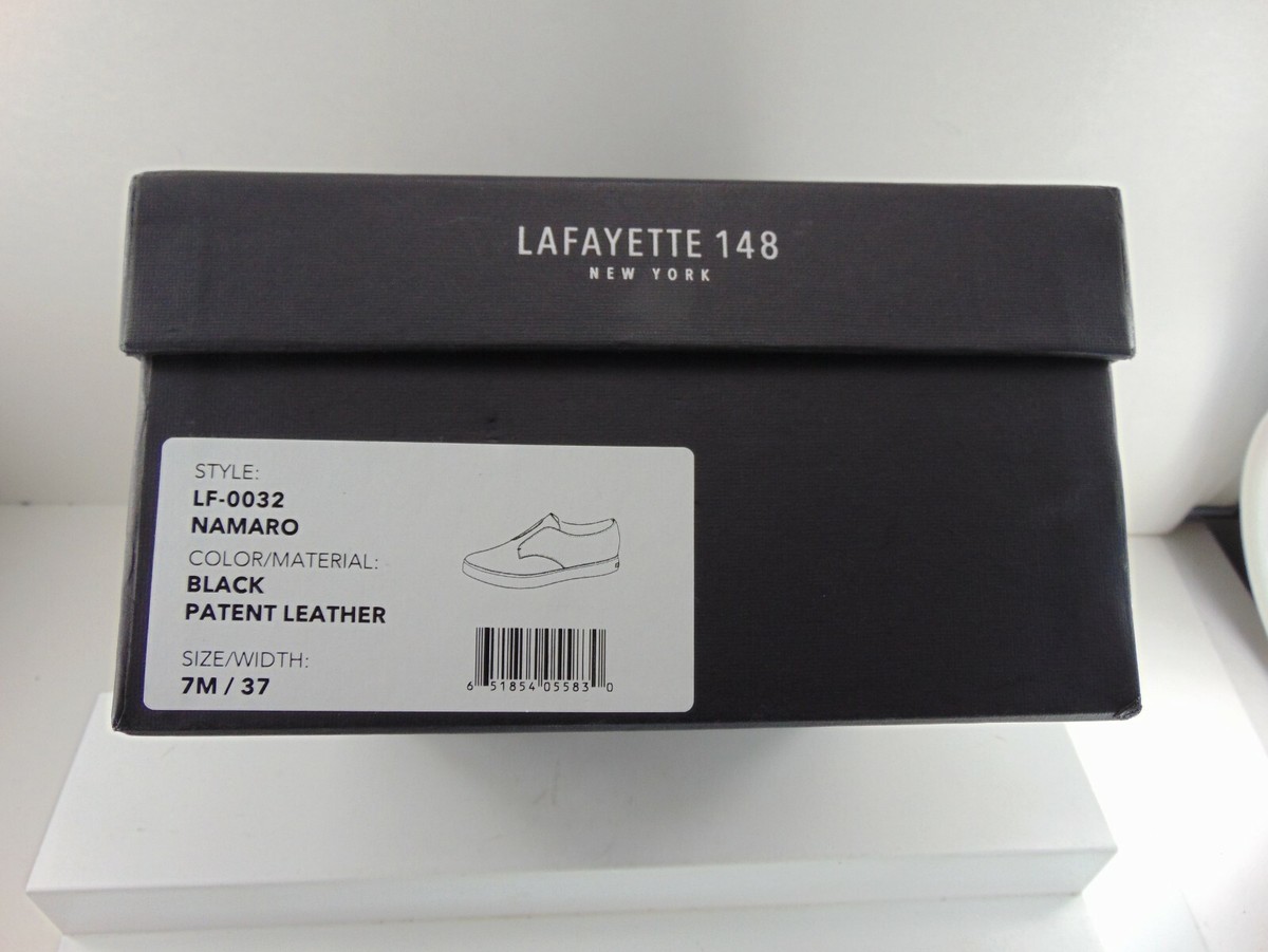 Lafayette 148 Namaro Black Patent Leather Slip On (BRAND NEW IN