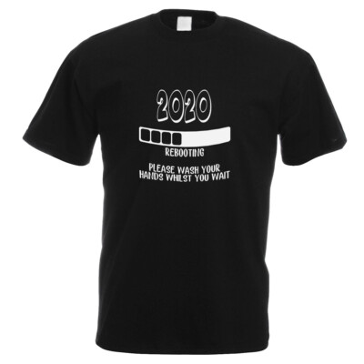 2020 Rebooting Herren T-Shirt schwarz bedruckt XTSN212