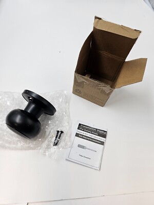 (QTY 7) Probrico 18460 Black Flat Single Dummy Door Knob Replacement