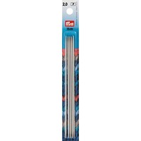 Strumpfstricknadeln Alu 15 Cm 2,00 Mm Grau, Packung Mit 5St, 191361, Prym