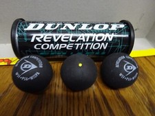 Dunlop Revelation Competition Squashbälle - 3er Tube