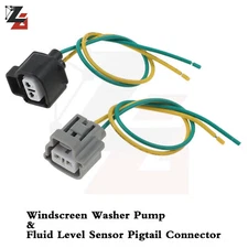 Windscreen Washer Pump & Fluid Level Sensor Pigtail Connector for Toyota USA