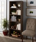 Bookcase Modern Style with Adjustable Shelves Adjustable Shelf 5 Shelf Sturdy