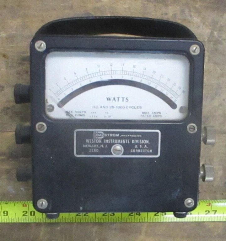 Medidor de laboratorio Daystrom Weston Instruments, voltios de CA. 25 - 1000, (MTR) 433-300VAC2 Foto 2 de 4