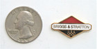 SEOUL 1988  BRIGGS & STRATTON USA SUMMER OLYMPIC TEAM SPONSOR CLOISONNE LOGO PIN — photo 1