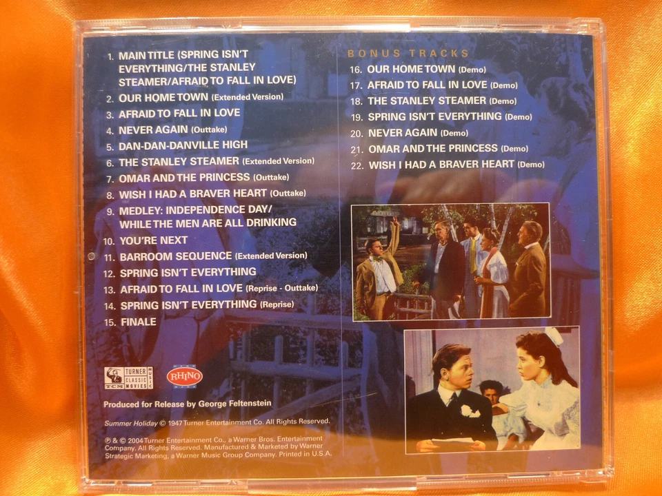 "SUMMER HOLIDAYS" Mickey Rooney Gloria DeHaven MGM Musical Ost CD - Bild 3 von 3