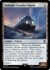 Midnight Crusader Shuttle Doctor Who NM Artifact Uncommon MAGIC CARD ABUGames