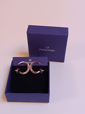Swarovski Swarovski Twist Hoop Earrings Ohrringe Blau Rhodiniert 5582807