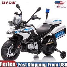 12V Kids Ride on Motorcycle Electric Battery Powered Dirt Bike w/Training Wheels