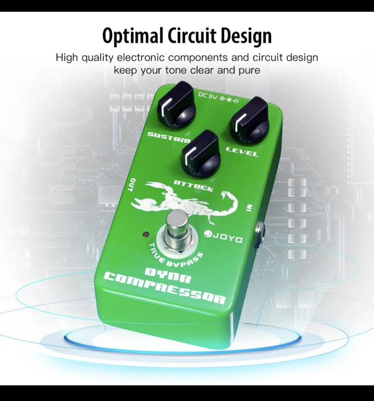 Joyo JF-10 Dyna Compressor Dynamic Compression Guitar Effects