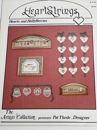 Heartstrings Hearts and Hollyberries Christmas Cross Stitch Pattern