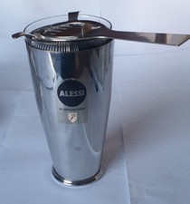 SHAKER ALESSI+ passino da bar americano PIAZZA design. ACCIAIO INOX. Cm 9x17,5