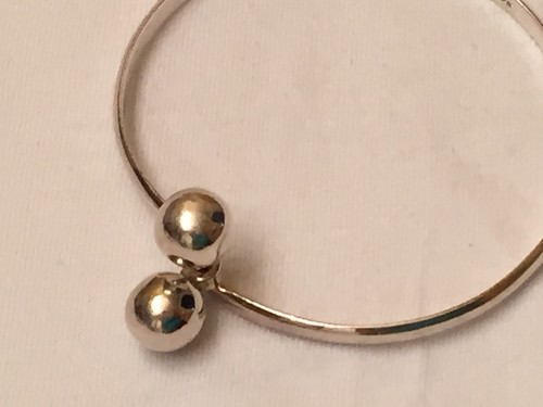 Made In Spain Kiss Lock Closure Bangle Bracelet, Average, Sterling Silver 925 - Picture 4 of 14