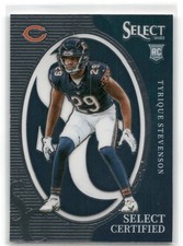 2023 Select Football Tyrique Stevenson Certified Rookies RC #CRO-TST