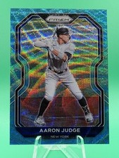 2021 Panini Prizm #212 Aaron Judge Teal Wave Prizm