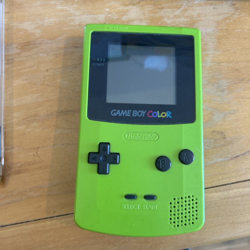 Nintendo Game Boy Color Kiwi Lime Green CGB-001 Handheld System Tested