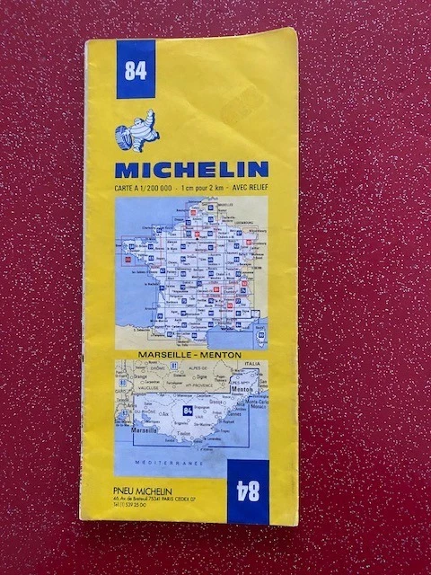 Carte routière MICHELIN N° 97 150 km Autour de Paris - 1973 - 12ème
