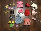 VTG 1965 Mattel Liddle Kiddles Doll  Accessories! Shoes, Clothes, Dishes! LOOK!