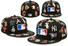 New Baseball Cap 59FIFTY Era MLB Fitted Hat Full Logo All-Star Hat-HWT Size 7-8