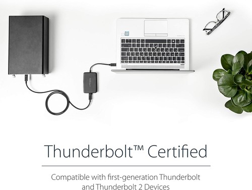 StarTech.com Thunderbolt 3 to Thunderbolt 2 Adapter (Non-Reversible) - TB3 Lapto - Afbeelding 6 van 8