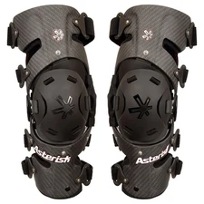 Asterisk Carbon Cell Pro Knee Brace Pair