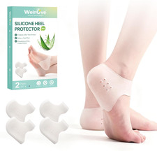 Silicone Heel Protectors for Shoes - 4 Pcs Gel Heel Cups with Aloe Vera Extract
