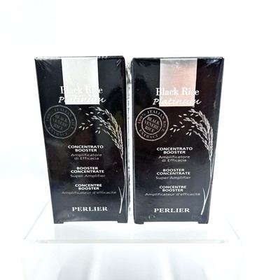 2 Perlier Black Rice Platinum BOOSTER CONCENTRATE Super Amplifier .5oz NIB