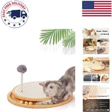 Interactive Cat Play Scratcher - Natural Sisal Toy for Indoor Entertainment