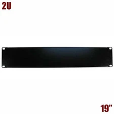 2U 19" Blank Patch Panel Filler Space Spacer Plate Network Server Rack Mountable