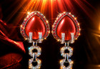 ROBERTO COIN Diamond Earrings 18K Gold 92.28ct Garnet Pearl Carnelian Earrings — photo 6