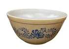 Vintage PYREX #403 Homestead Nesting Mixing Bowl 2½ qt. Tan Speckled Blue