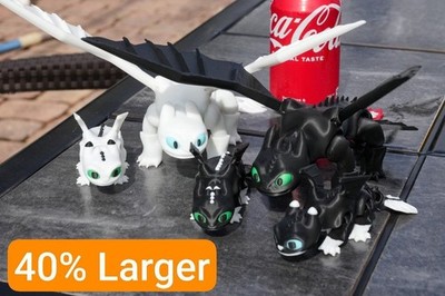 3D Printed How to Train Your Dragon Multicolor PLA Fully Articulated Custom