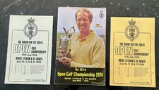 1974 OPEN GOLF ROYAL LYTHAM PROGRAMME TWO INTACT TOKENS PLUS THU & FRI DRAWS.
