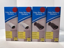 Lot of 22 Fake Security Cameras Dummy Surveillance 11 White 11 Black New