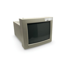 1990 Apple Macintosh 12" RGB Display CRT Monitor M1296 Turn On