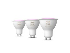 Philips Hue GU10 Colour Ambiance Smart Spotlight Bulbs 3 Pack Alexa Google Home