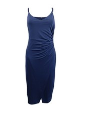 Black Halo Women's Bowery Ruched Dress (10, Deep Water)