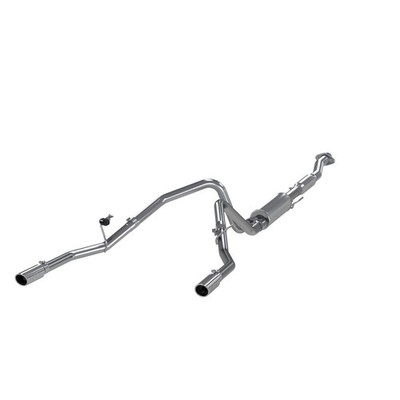MBRP Exhaust System Kit - 3in. Cat- Back. 2.5in Dual Split Rear Exit. AL