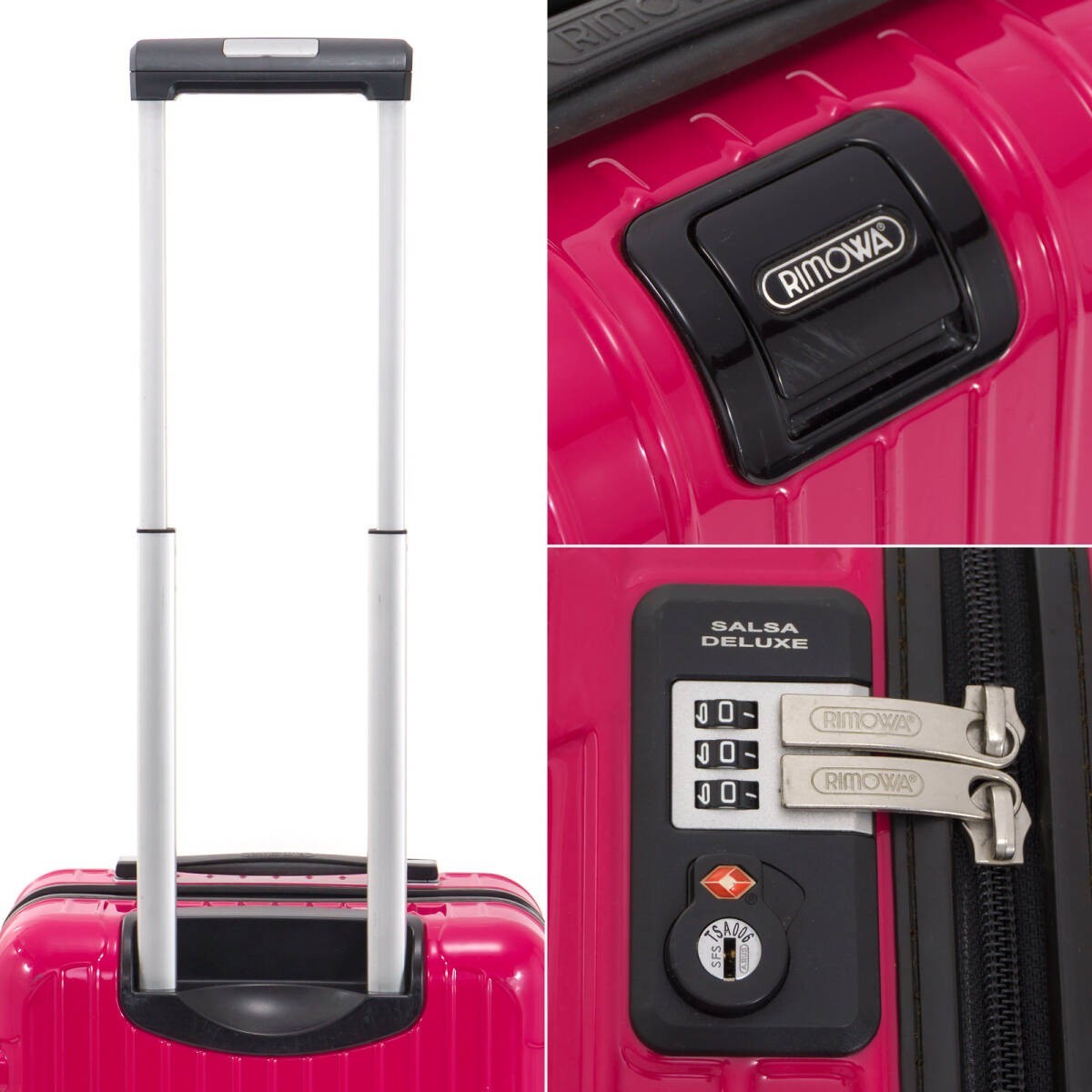 Rimowa Salsa Deluxe 32L Ruby Pink 4-wheels Carry Case Suitcase