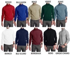 DOLCEVITA UOMO LUPETTO MAGLIA COLLO ALTO CASHMERE LANA MAGLIONE - 