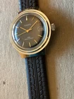 VINTAGE Mechanical Winding Timex watch. Black Dial Beauty   Date  MINTY
