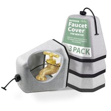 Outdoor Faucet Cover 3 Pack - Thickened Foam Insulated for Winter 3 packs