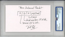 Vint Cerf Google SIGNED ORIGINAL BASIC INTERNET 1/1 UNIQUE DRAWING PSA DNA COA