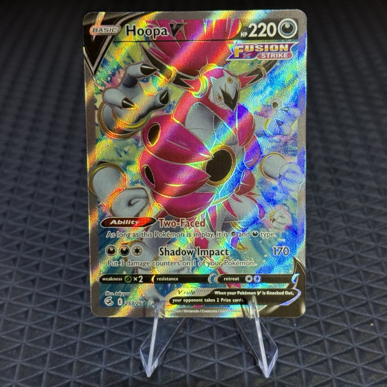 Hoopa V (Full Art) 253/264 Swsh08: Fusion Strike Holo Pokemon TCG