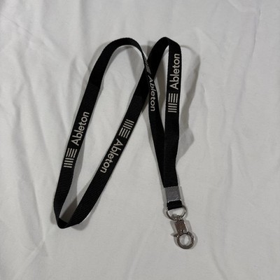 Ableton Music Production Hardware Logo Black Lanyard Keychain